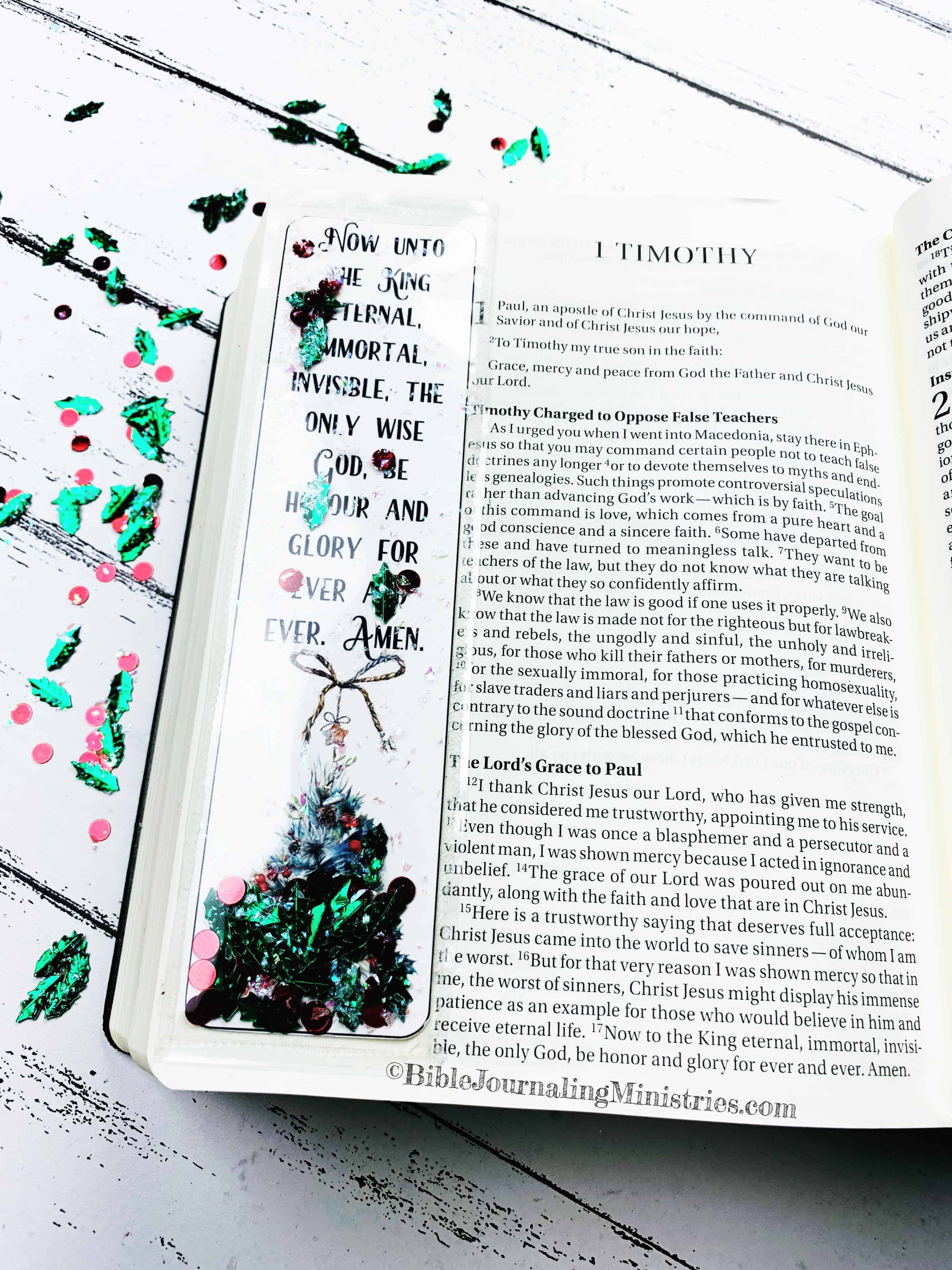 Merry Christmas Bible Devotional Timothy Bible Journaling