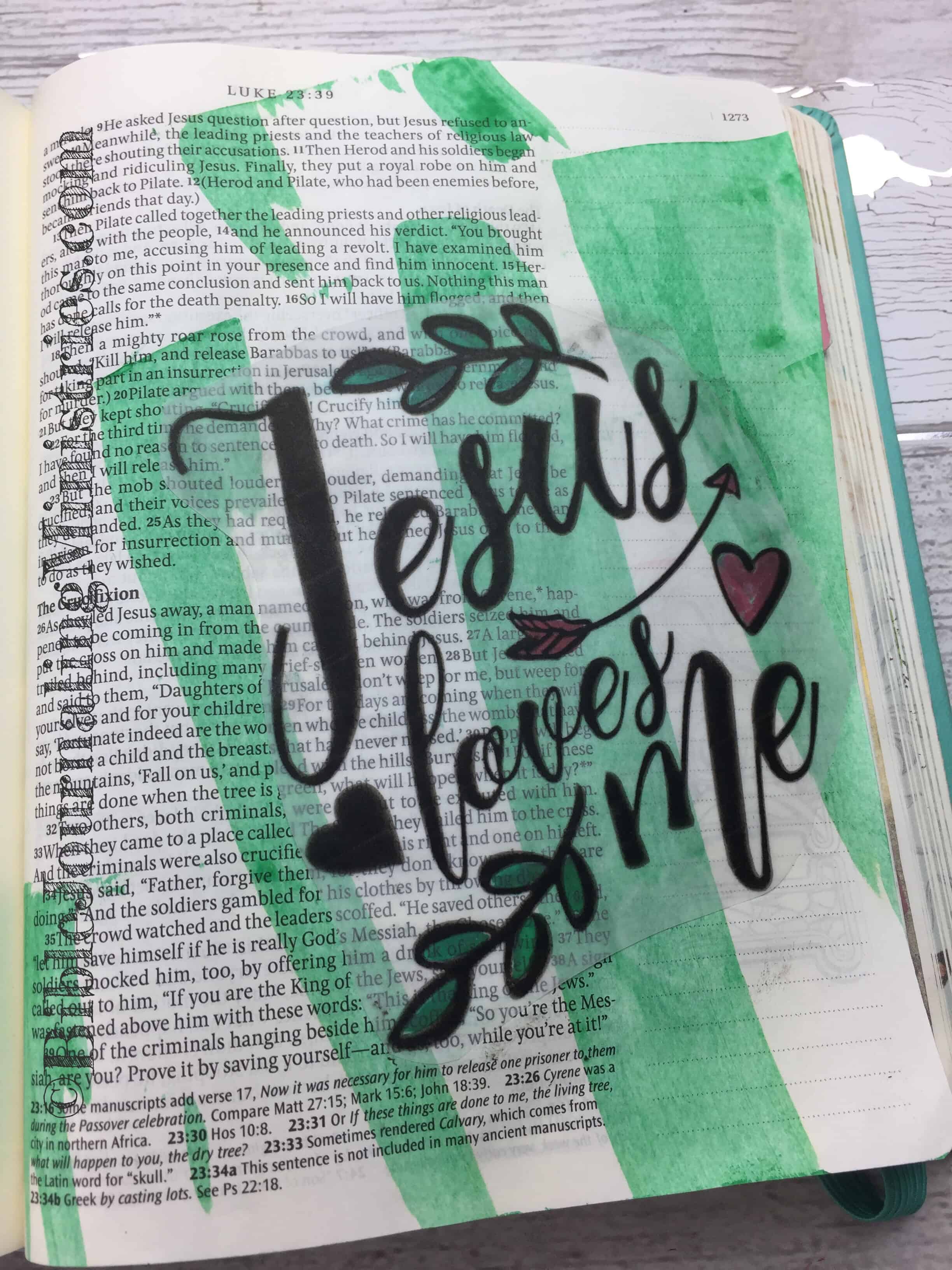 Bible Journaling Luke 23:34 - Bible Journaling Ministries