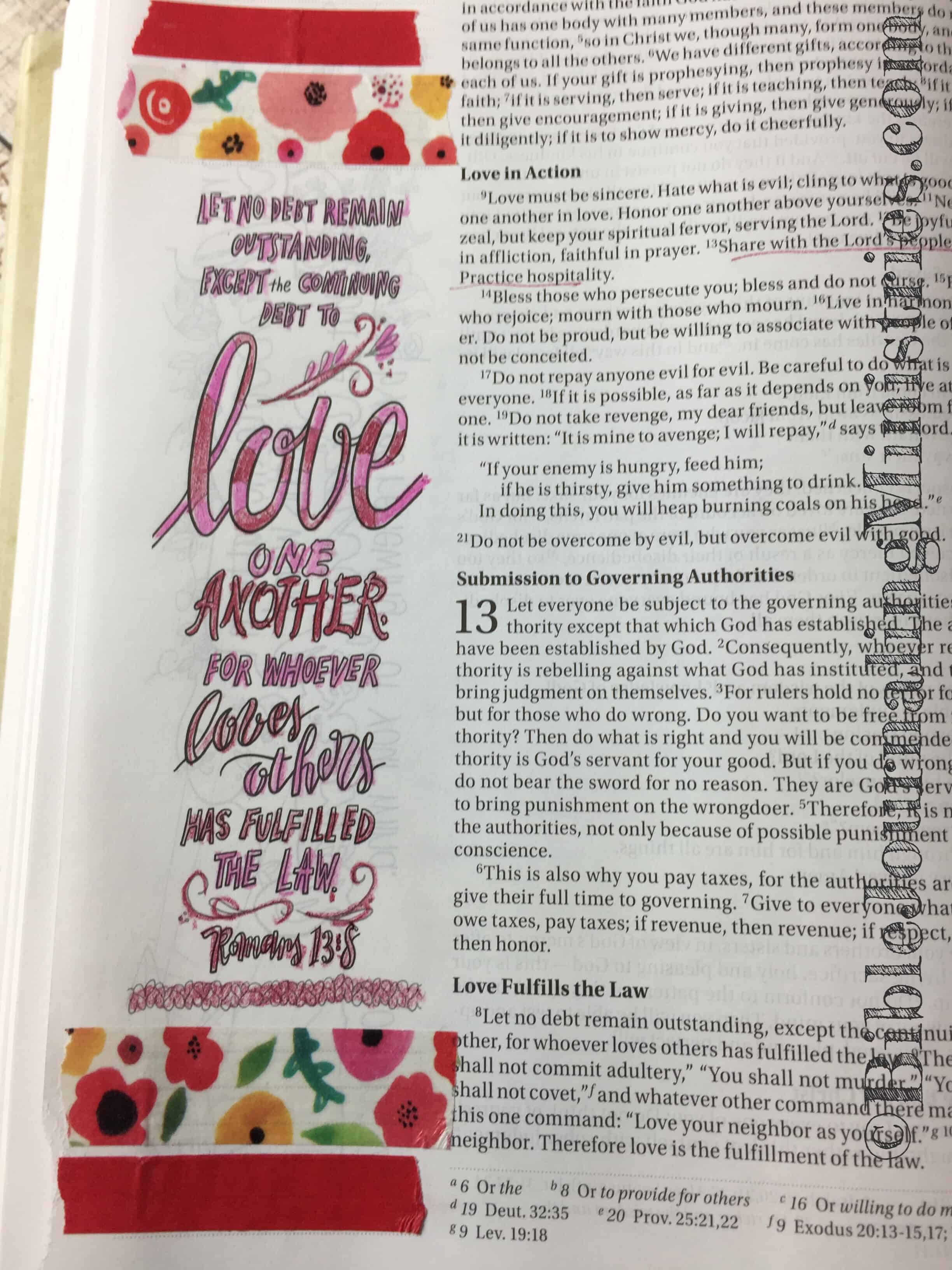 romans 3 bible journaling