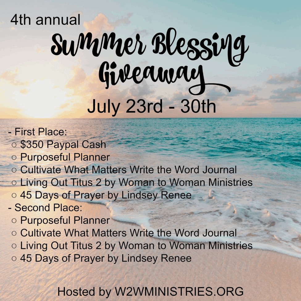 Summer Blessings Giveaway 20182 - Bible Journaling Ministries