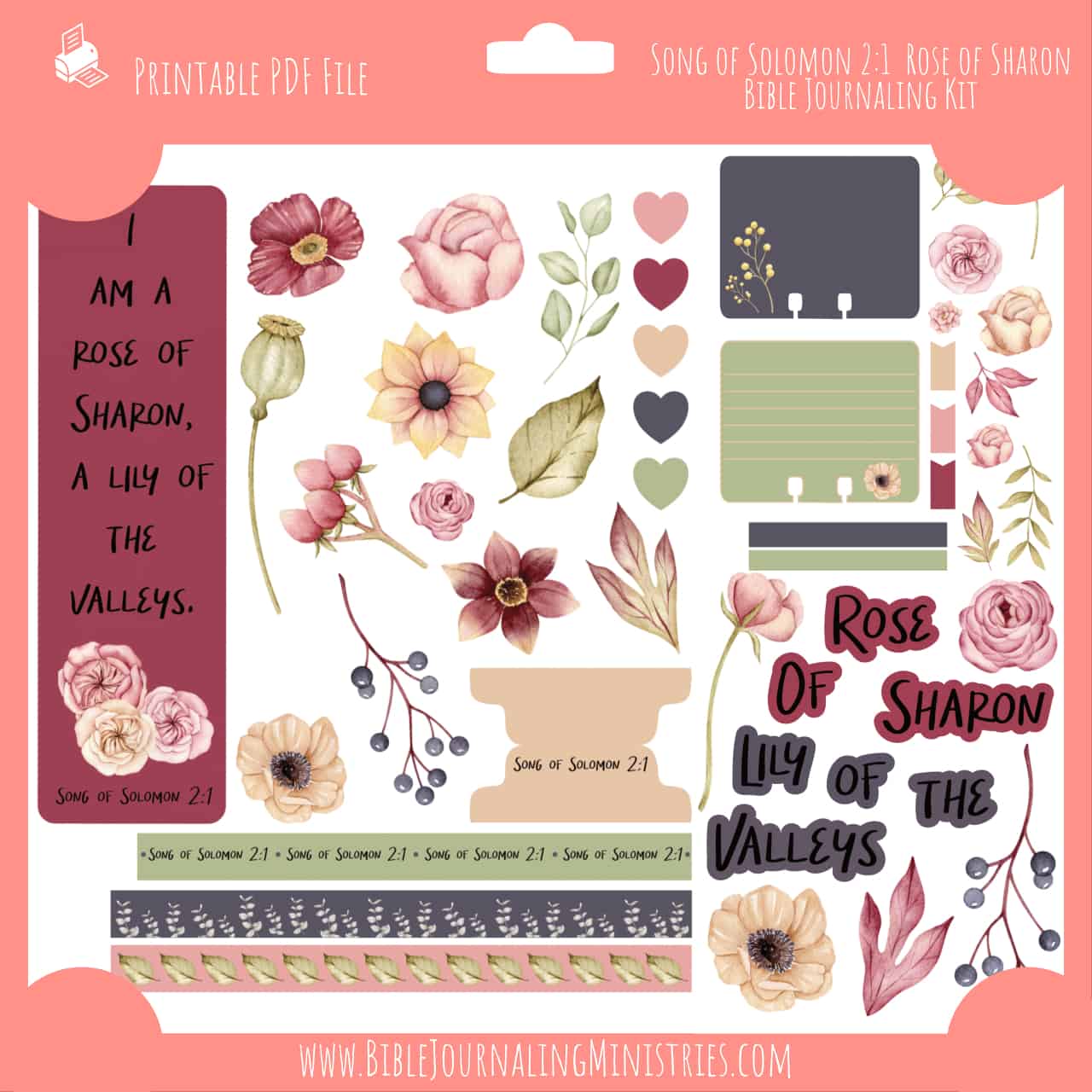 Bible Journaling Kit, Pink